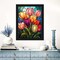 Diamond painting kit for adults featuring a 5D tulip design. Full-drill, gem-style art kit measuring 12×16 inches—perfect for beginners, home wall décor, or as a thoughtful gift.